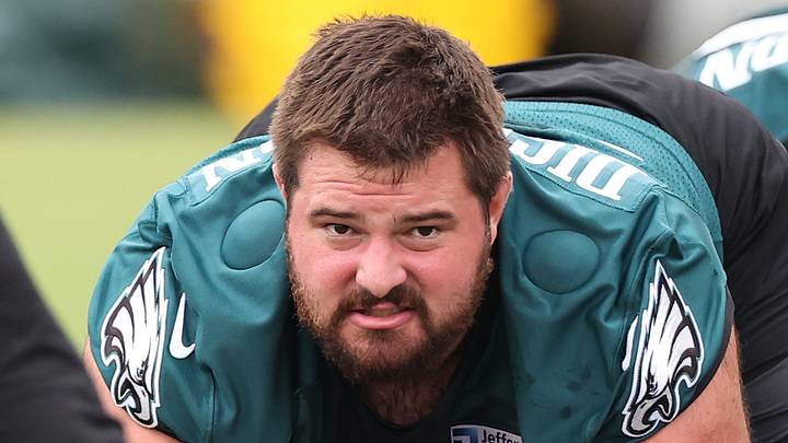 Philadelphia Eagles guard Landon Dickerson Philadelphia Eagles guard Landon Dickerson