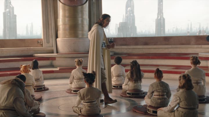 (Center): Master Sol (Lee Jung-jae) in Lucasfilm's THE ACOLYTE, exclusively on Disney+. ©2024 Lucasfilm Ltd. & TM. All Rights Reserved.