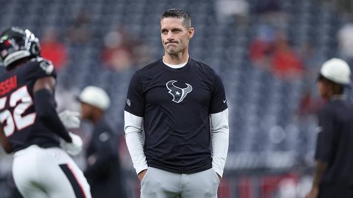 Aug 13, 2026; Houston, Texas, USA; Houston Texans general manager Nick Caserio watches during practice before the game against the Los Angeles Chargers at Reliant Stadium. Mandatory Credit: Troy Taormina-Imagn Images Aug 13, 2026; Houston, Texas, USA; Houston Texans general manager Nick Caserio watches during practice before the game against the Los Angeles Chargers at Reliant Stadium. Mandatory Credit: Troy Taormina-Imagn Images