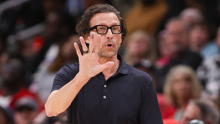 Atlanta Hawks head coach Quin Snyder against the Charlotte Hornets at State Farm Arena on Feb 7, 2026. Atlanta Hawks head coach Quin Snyder against the Charlotte Hornets at State Farm Arena on Feb 7, 2026.