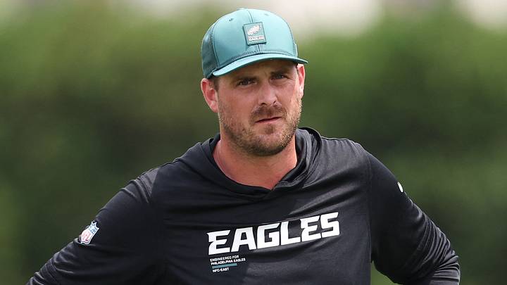 Philadelphia Eagles offensive coordinator Sean Mannion Philadelphia Eagles offensive coordinator Sean Mannion