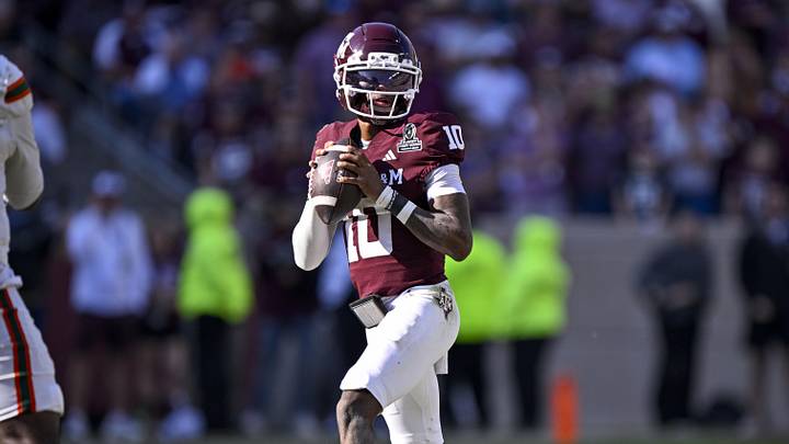 Texas A&M Aggies quarterback Marcel Reed looks to throw the ball during the game between the Aggies and the Miami Hurricanes at Kyle Field. Texas A&M Aggies quarterback Marcel Reed looks to throw the ball during the game between the Aggies and the Miami Hurricanes at Kyle Field.