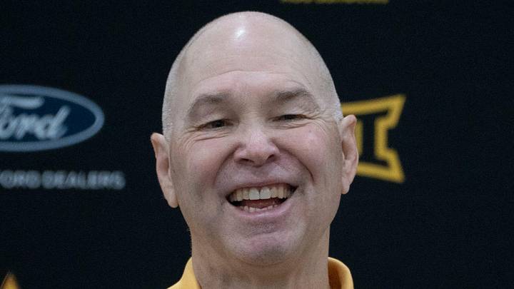 Randy Bennett answers questions during a news conference at the Weatherup Center in Tempe on May 7, 2026.