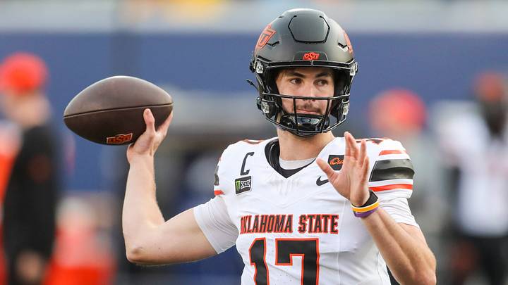 Oklahoma State Cowboys quarterback Drew Mestemaker Oklahoma State Cowboys quarterback Drew Mestemaker