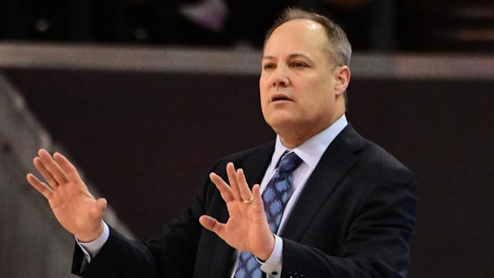 Feb 18, 2023; Los Angeles, California, USA;  California Golden Bears head coach Mark Fox in a college basketball game at Pauley Pavilion presented by Wescom. Mandatory Credit: Richard Mackson-Imagn Images