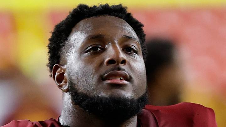 Washington Commanders defensive lineman Ricky Barber 