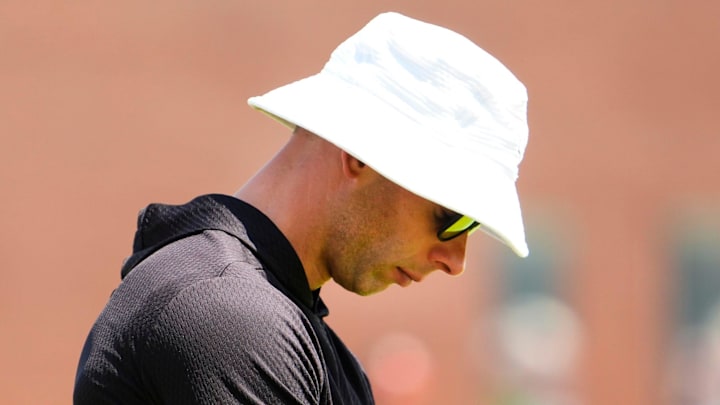 Arizona Cardinals head coach Jonathan Gannon during minicamp at the Cardinals training center in Tempe on June 11, 2025. Arizona Cardinals head coach Jonathan Gannon during minicamp at the Cardinals training center in Tempe on June 11, 2025.