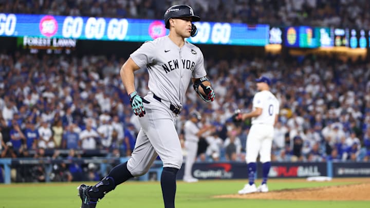 Giancarlo Stanton castigó a los Dodgers en el primer encuentro de la Serie Mundial 2024