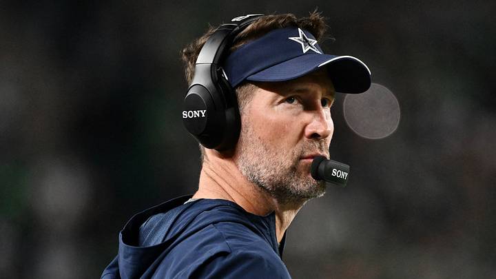 Dallas Cowboys head coach Brian Schottenheimer looks on during the first quarter against the Philadelphia Eagles at Lincoln Financial Field. Dallas Cowboys head coach Brian Schottenheimer looks on during the first quarter against the Philadelphia Eagles at Lincoln Financial Field.