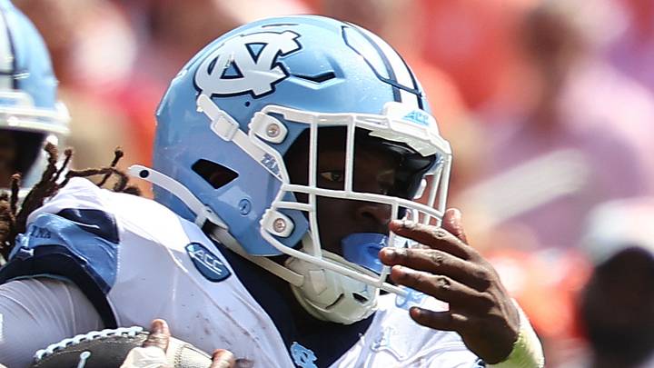 Sep 19, 2026; Clemson, South Carolina, USA; University of North Carolina Tar Heels running back Demon June (0) runs the ball down field late in the first quarter against the North Carolina Tar Heels at Memorial Stadium. Mandatory Credit: Ashley Tumlin-Imagn Images Sep 19, 2026; Clemson, South Carolina, USA; University of North Carolina Tar Heels running back Demon June (0) runs the ball down field late in the first quarter against the North Carolina Tar Heels at Memorial Stadium. Mandatory Credit: Ashley Tumlin-Imagn Images