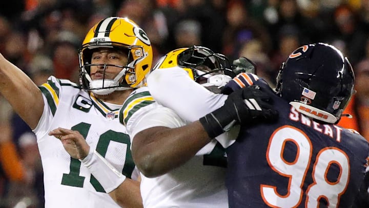 Green Bay Packers quarterback Jordan Love (10) against the Chicagp Bears during their wild-card playoff football game Saturday, January 10, 2026, at Soldier Field in Chicago, Illinois. The Bears defeated the Packers 31-27.
Wm. Glasheen /USA TODAY NETWORK-Wisconsin. Green Bay Packers quarterback Jordan Love (10) against the Chicagp Bears during their wild-card playoff football game Saturday, January 10, 2026, at Soldier Field in Chicago, Illinois. The Bears defeated the Packers 31-27.
Wm. Glasheen /USA TODAY NETWORK-Wisconsin.