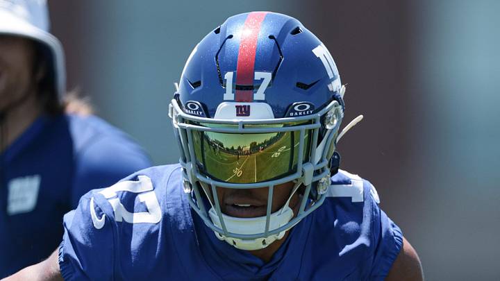 New York Giants wide receiver Darnell Mooney New York Giants wide receiver Darnell Mooney
