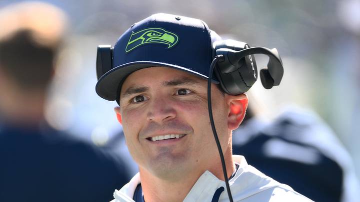 Seattle Seahawks head coach Mike Macdonald is seen before a game