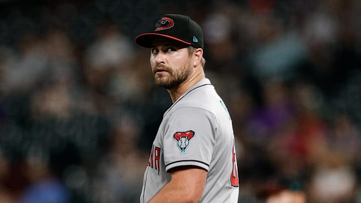 Aug 14, 2025; Denver, Colorado, USA; Arizona Diamondbacks relief pitcher Jalen Beeks (68) in the ninth inning against the Arizona Diamondbacks at Coors Field. Mandatory Credit: Isaiah J. Downing-Imagn Images Aug 14, 2025; Denver, Colorado, USA; Arizona Diamondbacks relief pitcher Jalen Beeks (68) in the ninth inning against the Arizona Diamondbacks at Coors Field. Mandatory Credit: Isaiah J. Downing-Imagn Images
