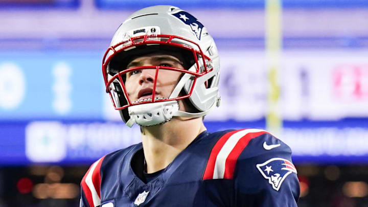 New England Patriots quarterback Drake Maye 