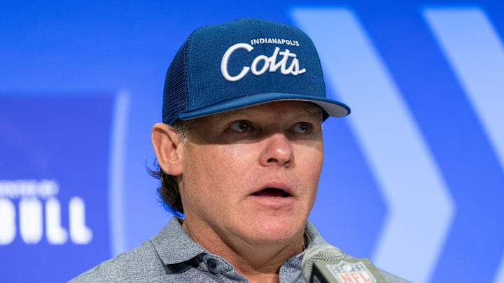 Indianapolis Colts general manager Chris Ballard at the NFL Combine