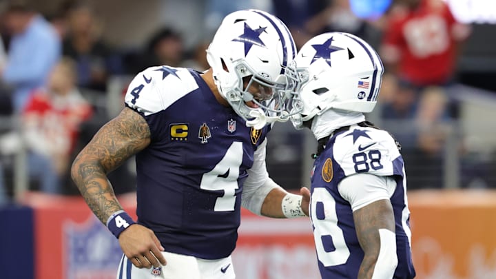 Dallas Cowboys quarterback Dak Prescott and wide receiver CeeDee Lamb Dallas Cowboys quarterback Dak Prescott and wide receiver CeeDee Lamb