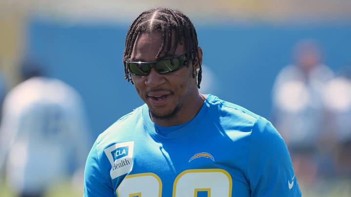 May 19, 2026; El Segundo, CA, USA; Los Angeles Chargers cornerback Tarheeb Still (29) during offseason workouts at The Bolt. Mandatory Credit: Kirby Lee-Imagn Images