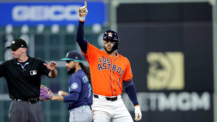 Houston Astros third baseman Carlos Correa Houston Astros third baseman Carlos Correa