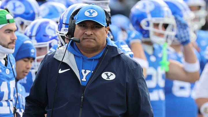 BYU Cougars head coach Kalani Sitake BYU Cougars head coach Kalani Sitake