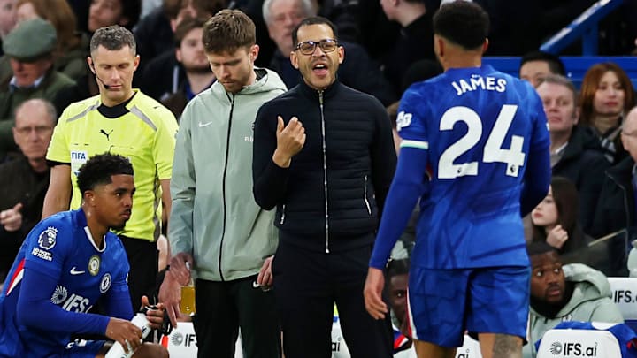 Liam Rosenior (middle right) was not happy with the display of the officials. Liam Rosenior (middle right) was not happy with the display of the officials.