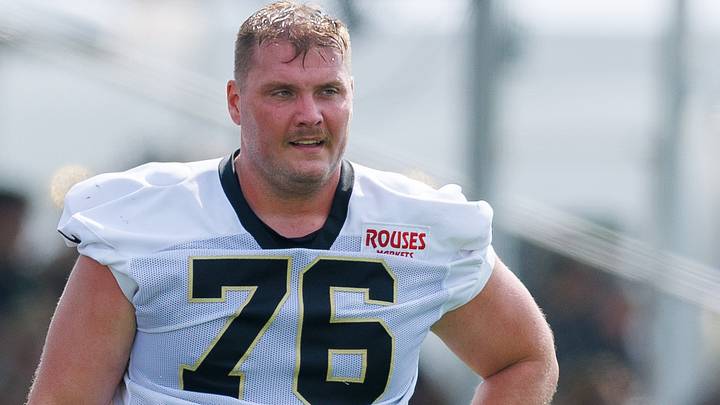 New Orleans Saints LG David Edwards (76) New Orleans Saints LG David Edwards (76)
