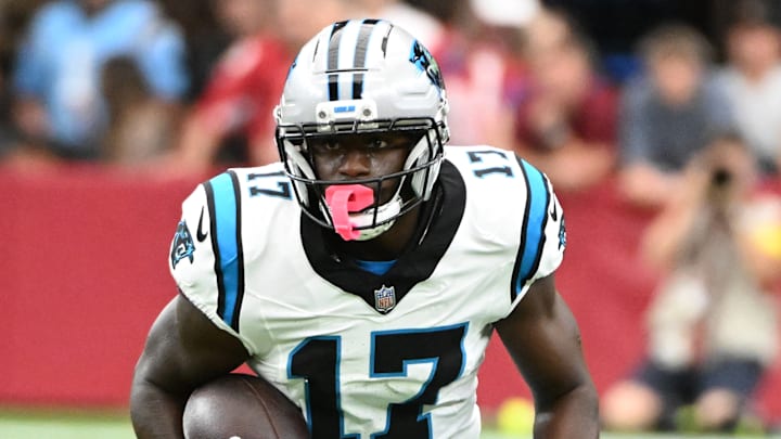 Carolina Panthers wide receiver Xavier Legette