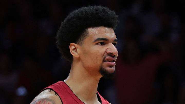 Miami Heat center Kel'el Ware (7) reacts after scoring against the Detroit Pistons during the second quarter at Kaseya Center on Mar 19, 2025.