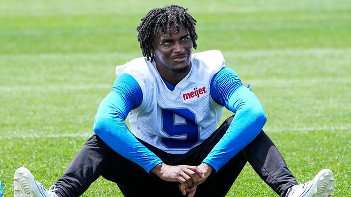 Detroit Lions cornerback Ennis Rakestraw Jr. stretches after practice during OTAs at Meijer Performance Center in Allen Park on Friday, May 30, 2025. Detroit Lions cornerback Ennis Rakestraw Jr. stretches after practice during OTAs at Meijer Performance Center in Allen Park on Friday, May 30, 2025.
