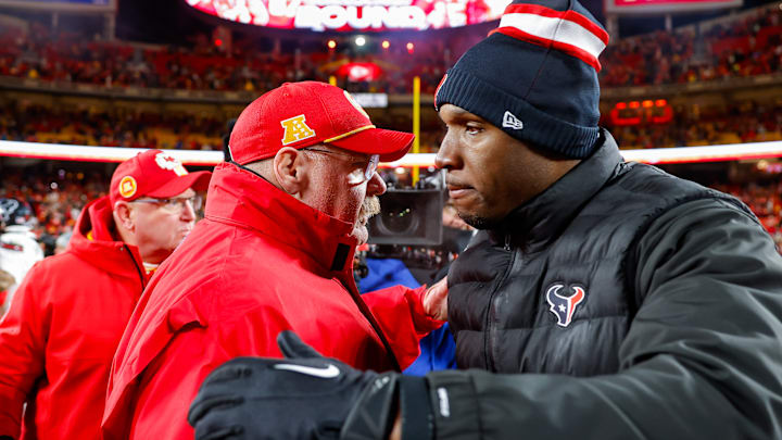Houston Texans head coach DeMeco Ryans knows that Andy Reid is one of the very best to ever do it Houston Texans head coach DeMeco Ryans knows that Andy Reid is one of the very best to ever do it