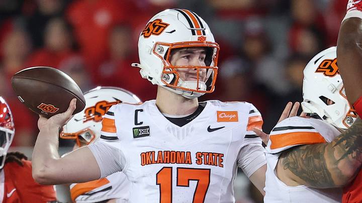 Oklahoma State Cowboys quarterback Drew Mestemaker Oklahoma State Cowboys quarterback Drew Mestemaker