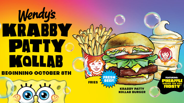 Wendy's launches a Krabby Patty Kollab with SpongeBob SquarePants