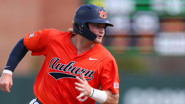 Auburn Tigers catcher Chase Fralick leads the team with 13 home runs and an OPS of 1.036.