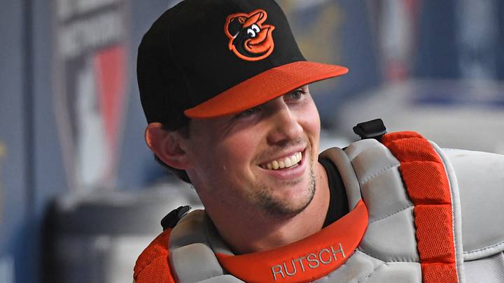 Former Baltimore Orioles catcher Adley Rutschman (35).