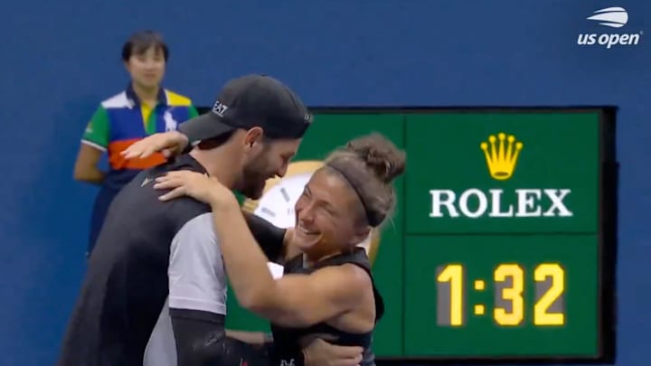 Andrea Vavassori and Sara Errani took home the U.S. Open mixed doubles title Wednesday.