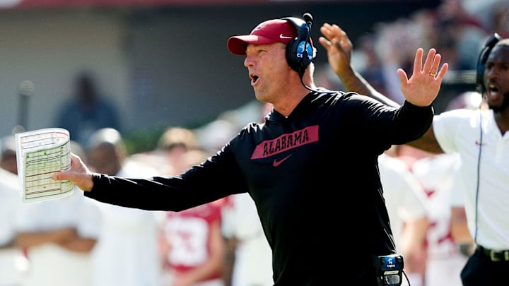 Alabama Crimson Tide head coach Kalen DeBoer urges caution as the SEC considers adding a ninth conference football game.