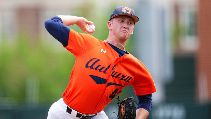 Cam Tilly is scheduled to take the mound for the Auburn Tigers in their NCAA regional opener vs. Central Connecticut State. 