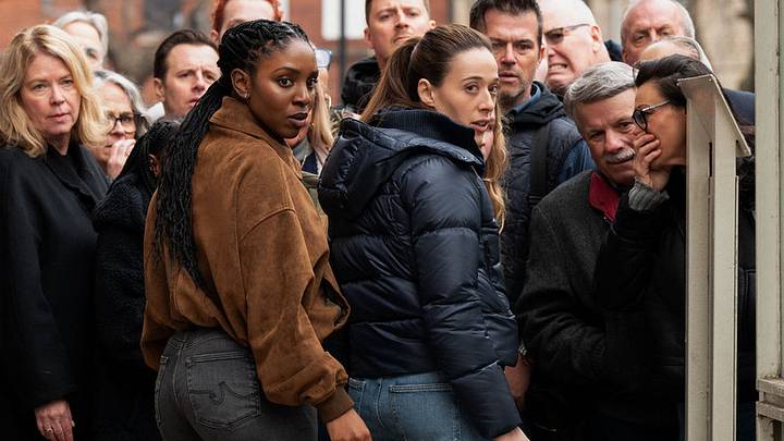 CHICAGO P.D. — “The Wicked River” Episode 1318 — Pictured: (l-r) Karen Obilom as Tasha Fox, Marina Squerciati as Officer Kim Burgess CHICAGO P.D. — “The Wicked River” Episode 1318 — Pictured: (l-r) Karen Obilom as Tasha Fox, Marina Squerciati as Officer Kim Burgess