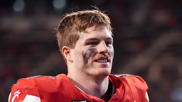 Jake Golday of the Cincinnati Bearcats smiles Jake Golday of the Cincinnati Bearcats smiles