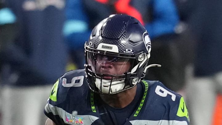 Seattle Seahawks running back Kenneth Walker III runs the ball.