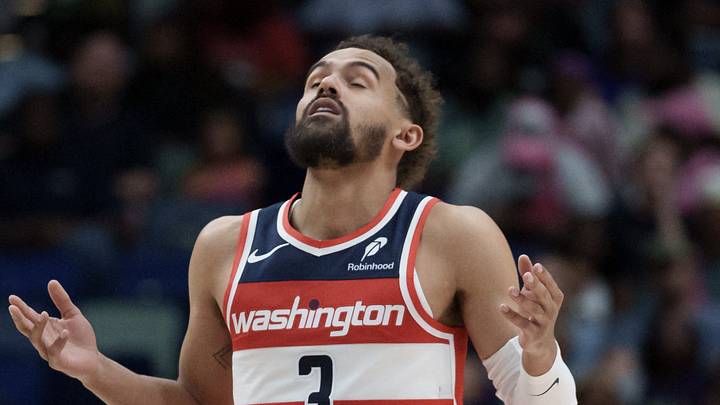 Washington Wizards, Trae Young. Mandatory Credit: Matthew Hinton-Imagn Images