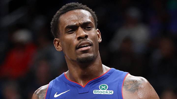 Mar 17, 2026; Washington, District of Columbia, USA; Detroit Pistons center Jalen Duren (0) looks on during the second half against the Washington Wizards at Capital One Arena. Mandatory Credit: Daniel Kucin Jr.-Imagn Images