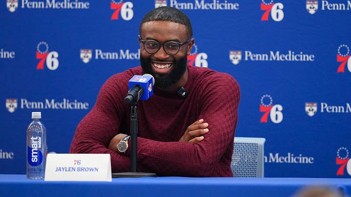 Philadelphia 76ers Introduce Jaylen Brown Philadelphia 76ers Introduce Jaylen Brown