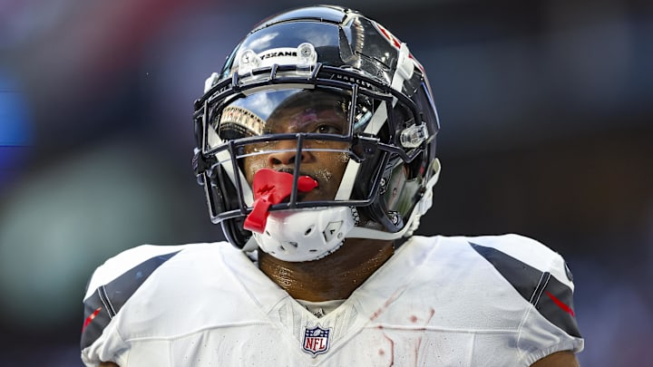 Sep 15, 2024; Houston, Texas, USA; Houston Texans wide receiver Robert Woods (2) before the game against the Chicago Bears at NRG Stadium. Mandatory Credit: Troy Taormina-Imagn Images