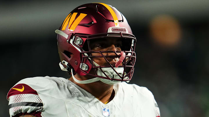 Washington Commanders offensive lineman Brandon Coleman Washington Commanders offensive lineman Brandon Coleman