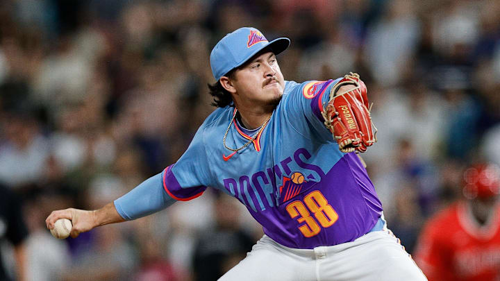 Colorado Rockies relief pitcher Victor Vodnik.