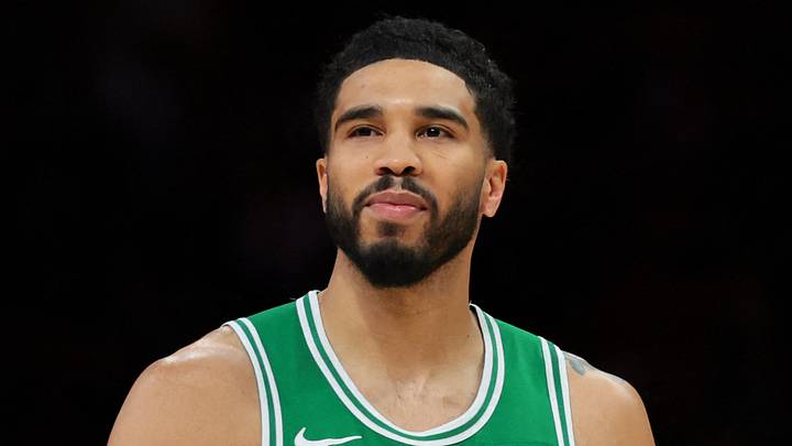 Boston Celtics forward Jayson Tatum (0).