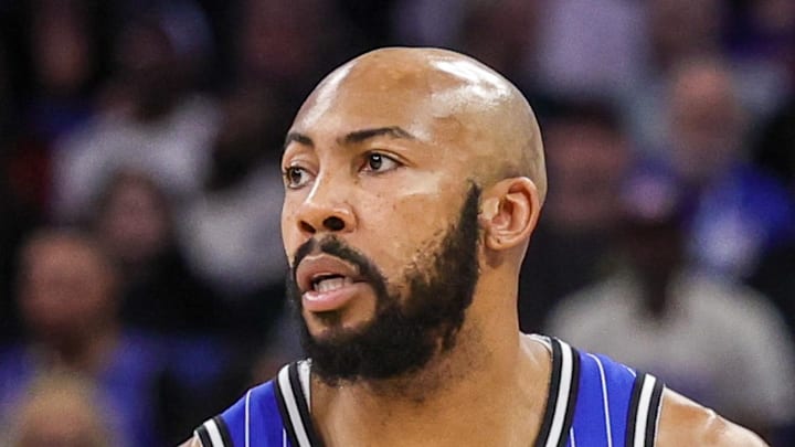 Orlando Magic guard Jevon Carter brings the ball up court during the second half against the Detroit Pistons.
