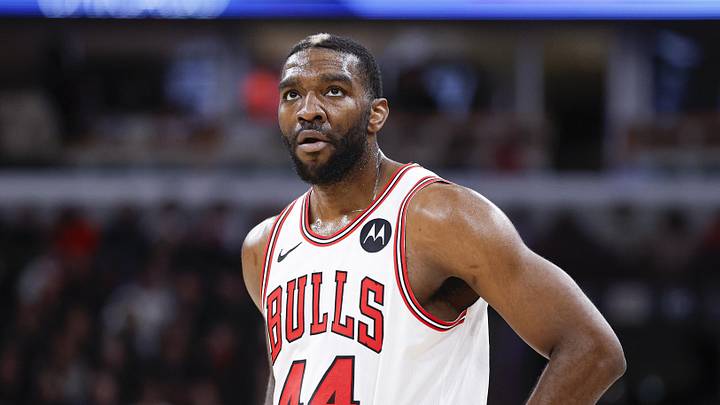 Apr 1, 2026; Chicago, Illinois, USA; Chicago Bulls forward Patrick Williams (44) stands on the court during the second half at United Center. Mandatory Credit: Kamil Krzaczynski-Imagn Images