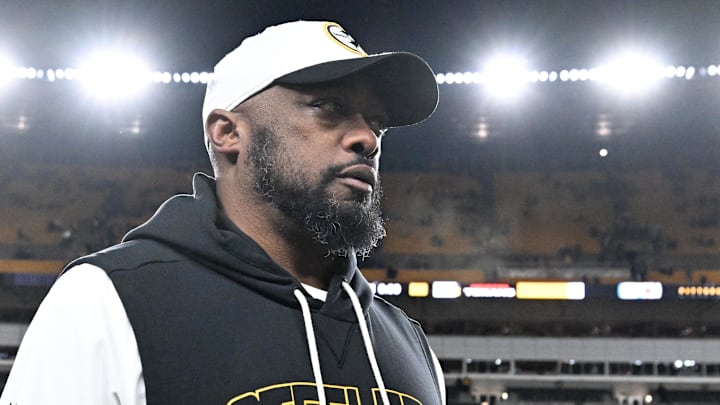 Jan 12, 2026; Pittsburgh, PA, USA; Pittsburgh Steelers head coach Mike Tomlin leaves the field following an AFC Wild Card Round loss to the Houston Texans at Acrisure Stadium. Mandatory Credit: Barry Reeger-Imagn Images